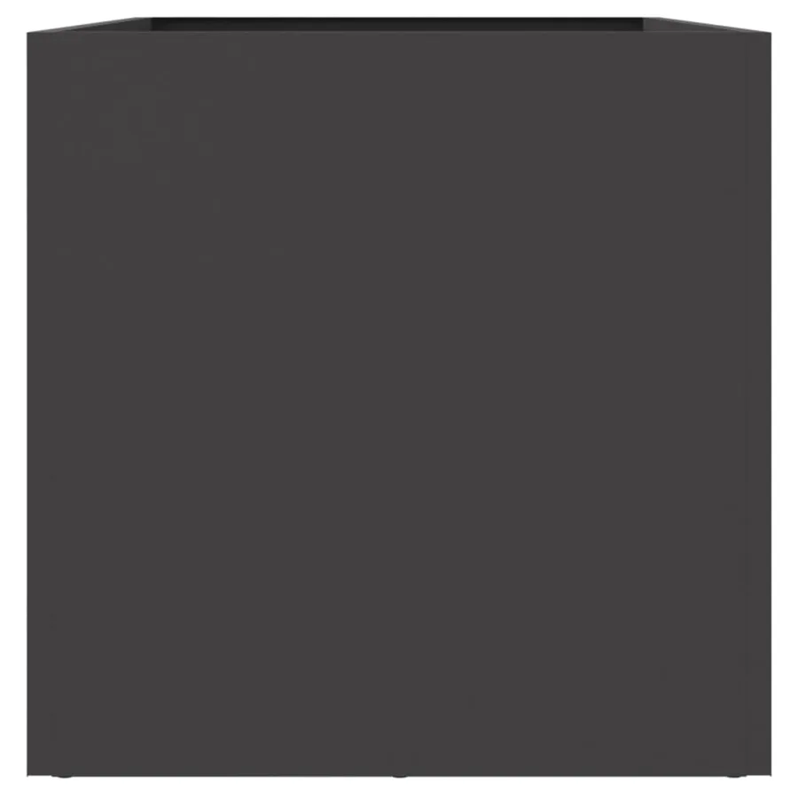 Jardinière noir 62x30x29 cm acier - 6