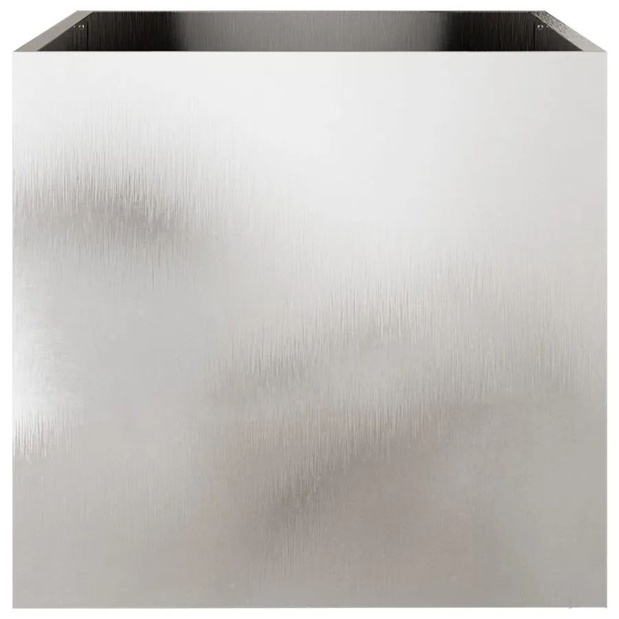 Jardinières 2 pcs argenté 49x47x46 cm acier inoxydable - 5