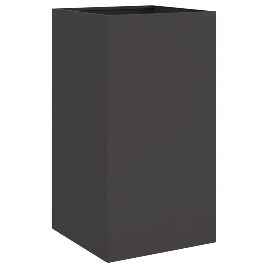 Jardinière noir 42x38x75 cm acier - 2