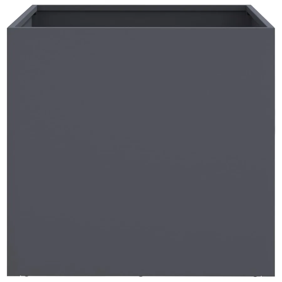 Jardinière anthracite 49x47x46 cm acier - 5