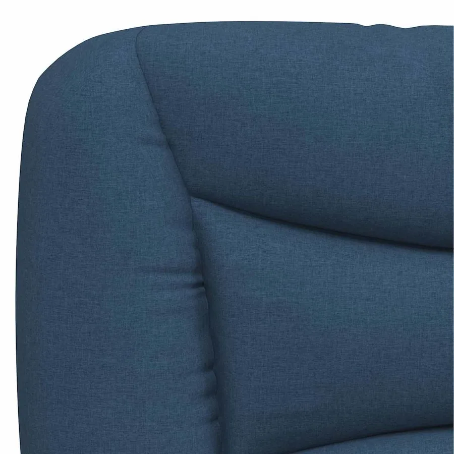 Cadre de lit sans matelas Hvar bleu 90x190 cm tissu - 10