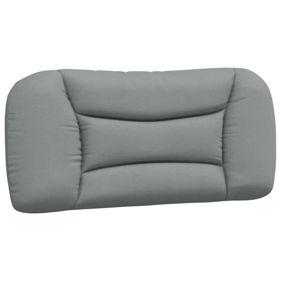 Lit avec matelas Hvar gris clair 90x190 cm tissu - 5