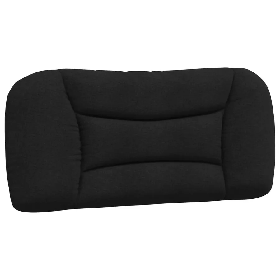 Lit avec matelas Hvar noir 90x190 cm tissu - 5
