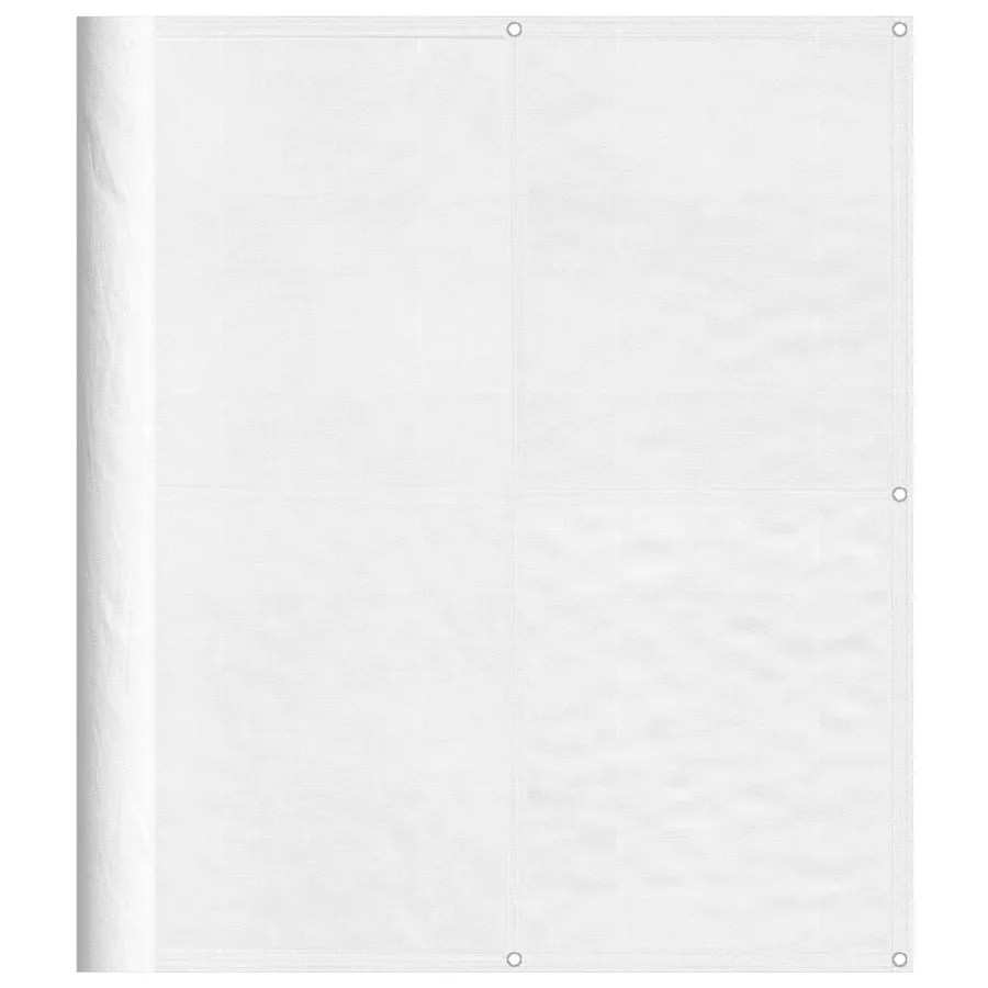 Écran de balcon blanc 120x700 cm 100% polyester oxford - 2