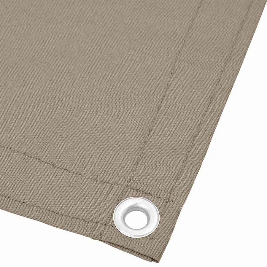 Écran de balcon taupe 120x800 cm 100% polyester oxford - 3