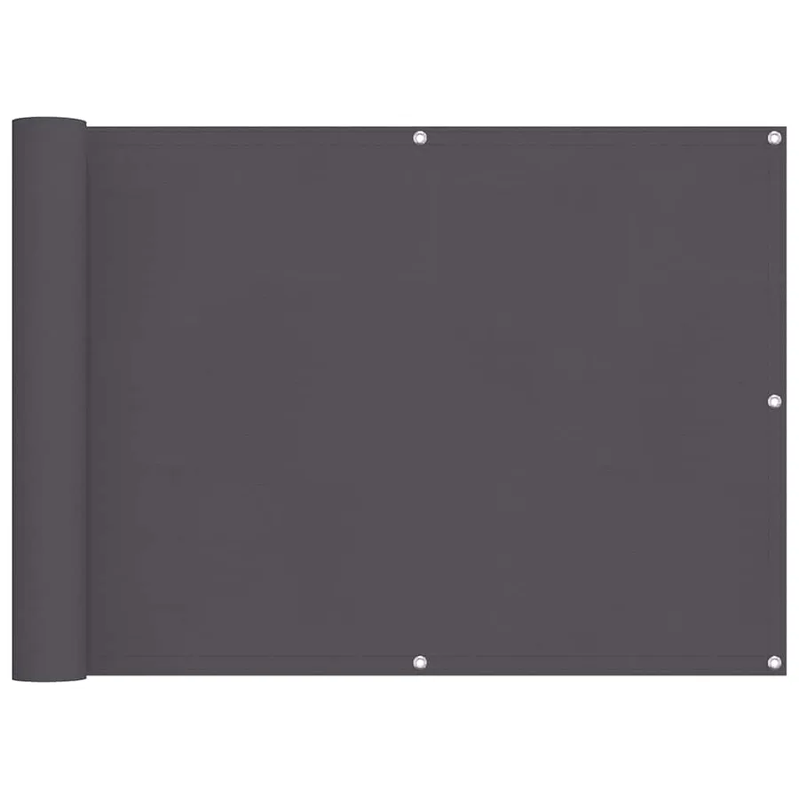 Écran de balcon anthracite 75x800 cm 100% polyester oxford - 2
