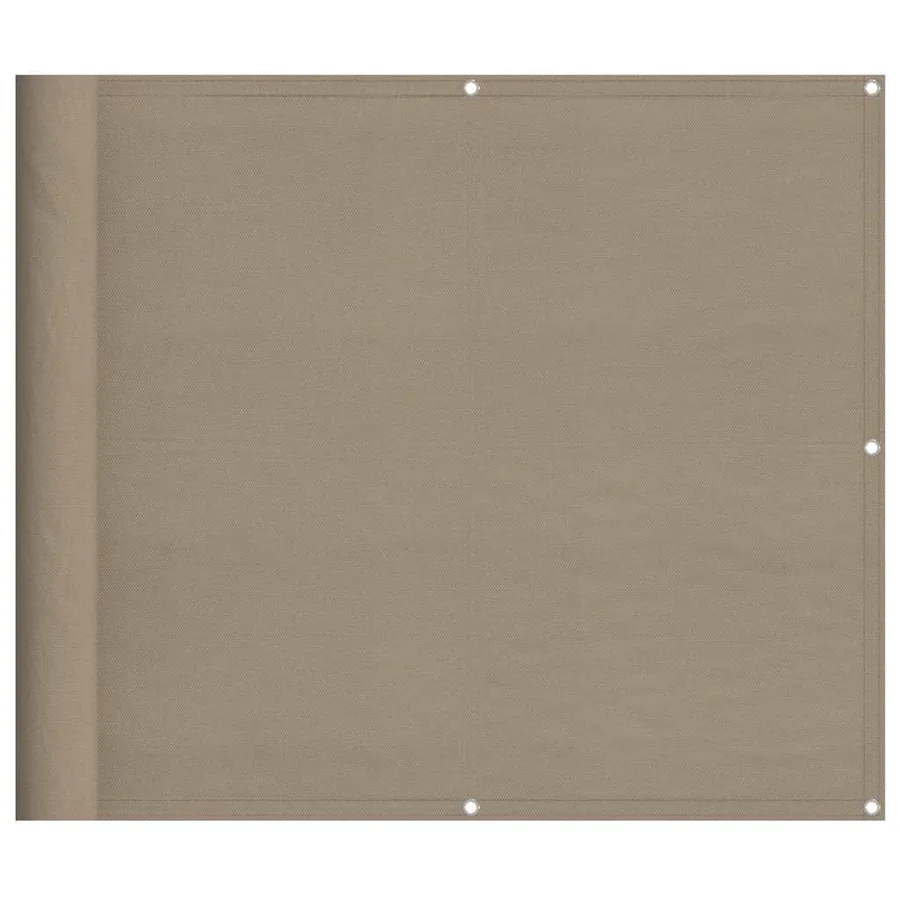 Écran de balcon taupe 90x1000 cm 100% polyester oxford - 2