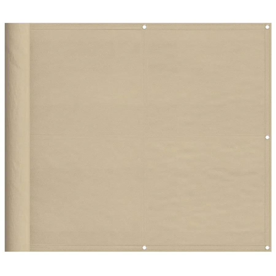 Écran de balcon beige 90x800 cm 100% polyester oxford - 2