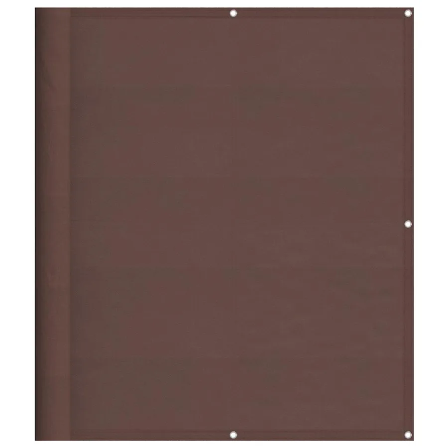 Écran de balcon marron 120x800 cm 100% polyester oxford - 2