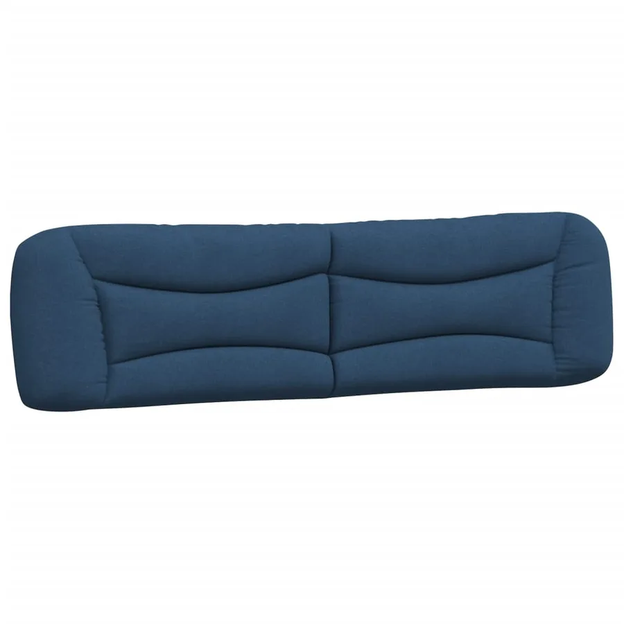Cadre de lit avec LED sans matelas Hvar bleu 200x200 cm tissu - 10