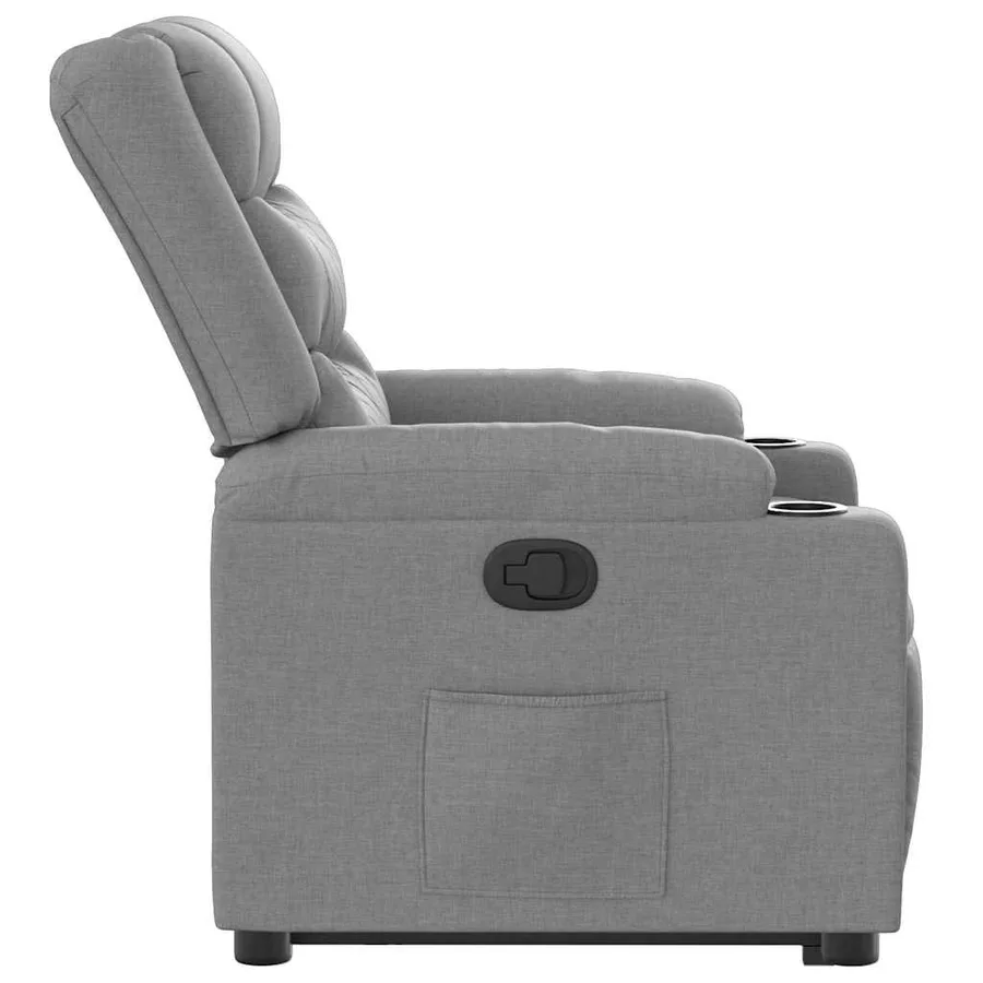 Fauteuil inclinable Gris clair Tissu - 10