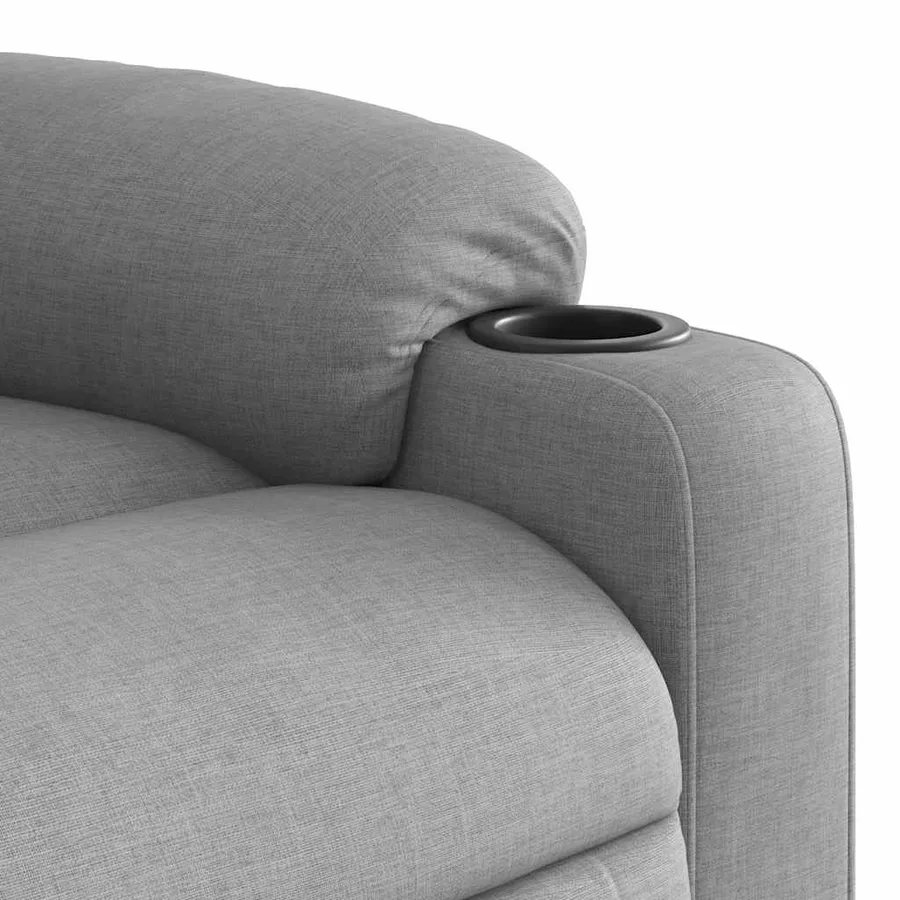 Fauteuil inclinable Gris clair Tissu - 11