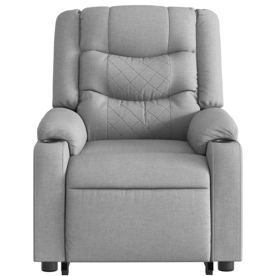 Fauteuil inclinable Gris clair Tissu - 9