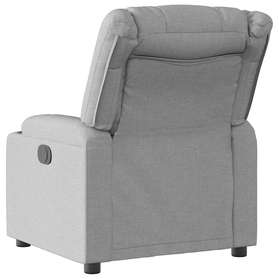 Fauteuil inclinable électrique Gris clair Tissu - 5
