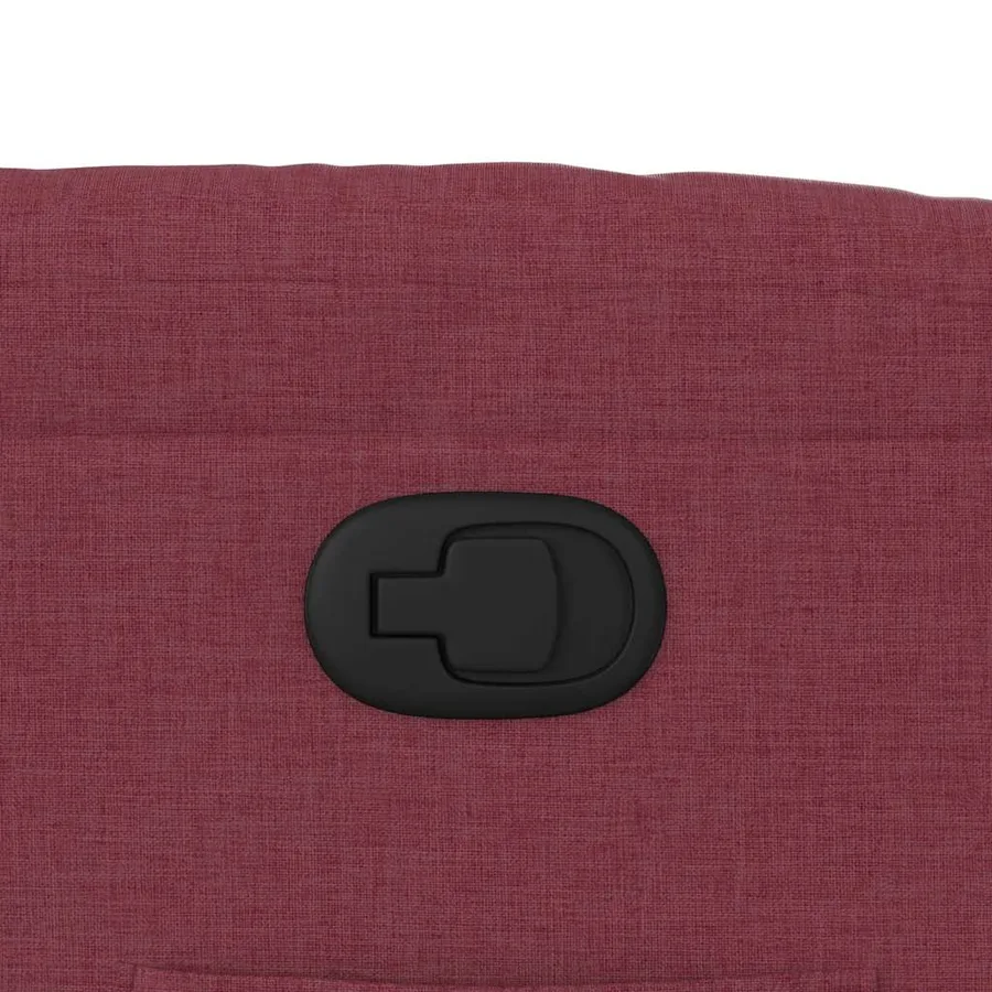 Fauteuil inclinable Rouge bordeaux Tissu - 9