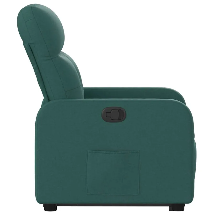 Fauteuil inclinable vert foncé tissu - 10
