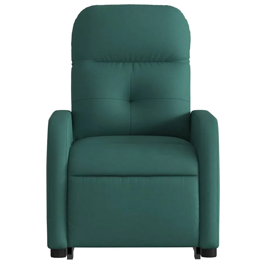 Fauteuil inclinable vert foncé tissu - 9