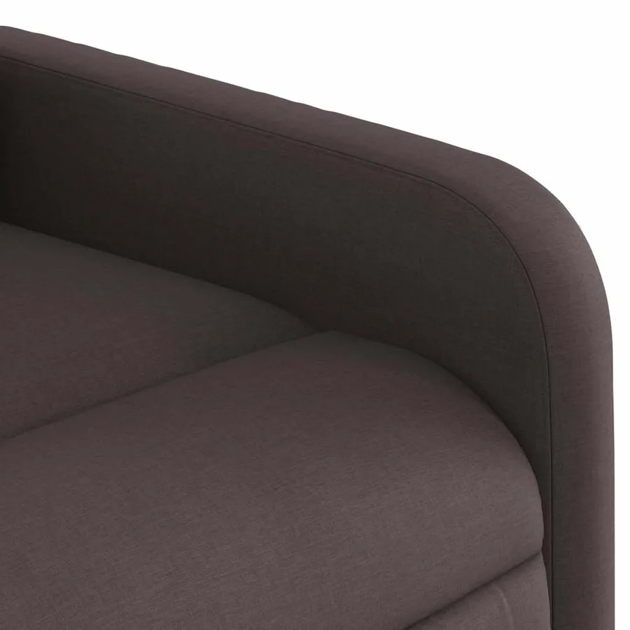 Fauteuil inclinable Marron foncé Tissu - 8