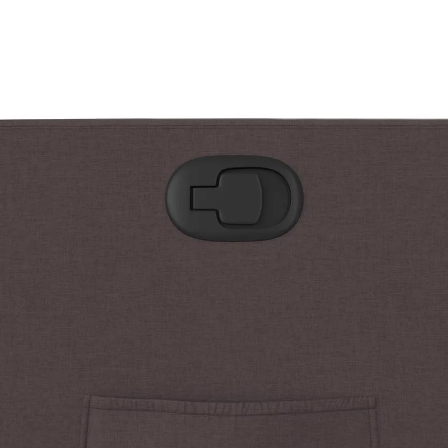 Fauteuil inclinable Marron foncé Tissu - 9