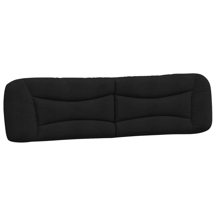 Lit avec matelas Hvar noir 200x200 cm tissu - 5