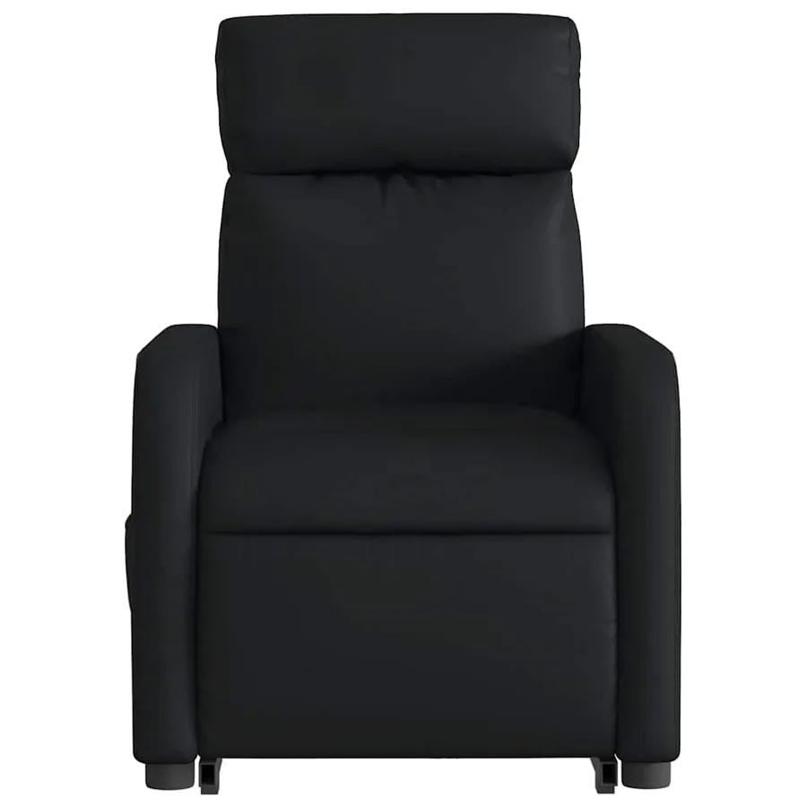 Fauteuil inclinable de massage électrique noir similicuir - 9