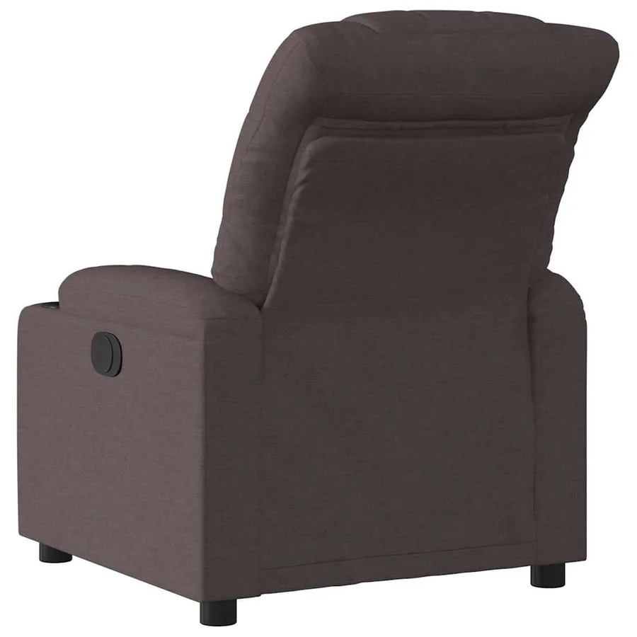 Fauteuil inclinable Marron foncé Tissu - 3