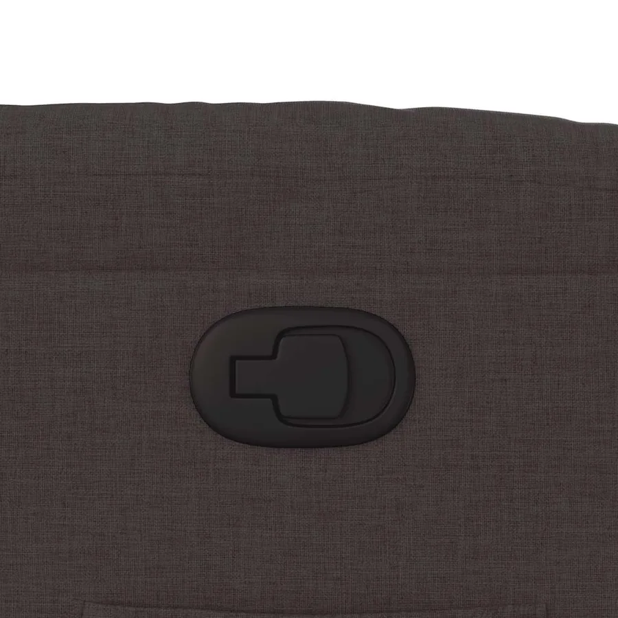 Fauteuil inclinable Marron foncé Tissu - 9