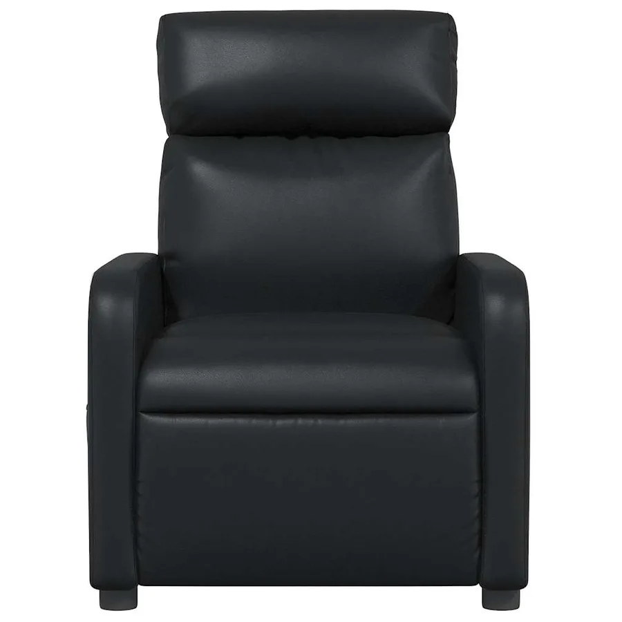 Fauteuil de massage inclinable Noir Similicuir - 7