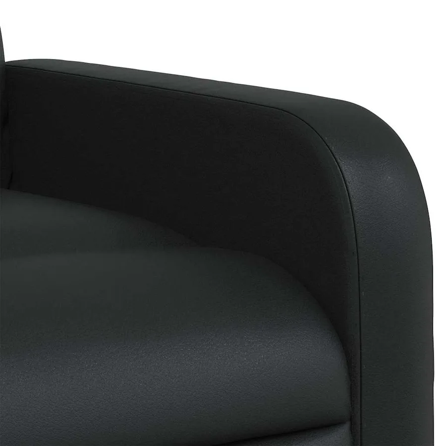 Fauteuil de massage inclinable Noir Similicuir - 9