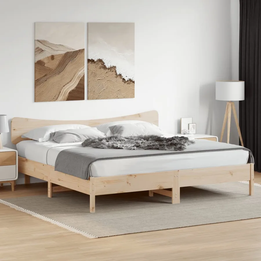 Tête de lit 200 cm bois massif de pin - 3
