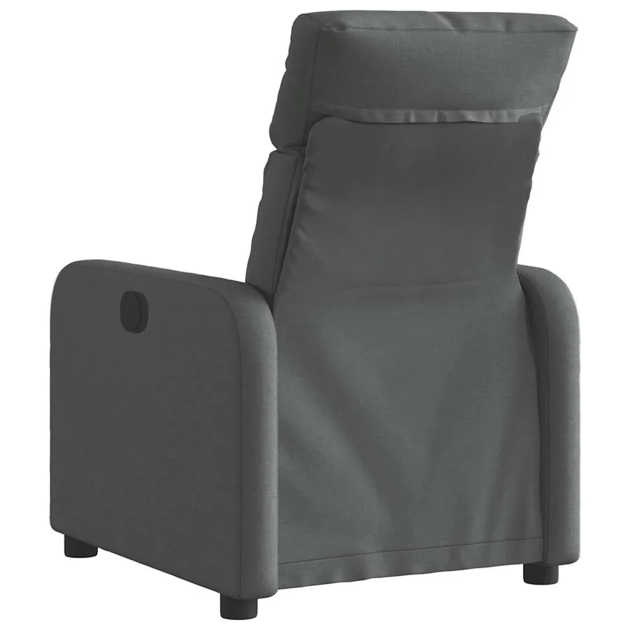 Fauteuil inclinable électrique Gris foncé Tissu - 5