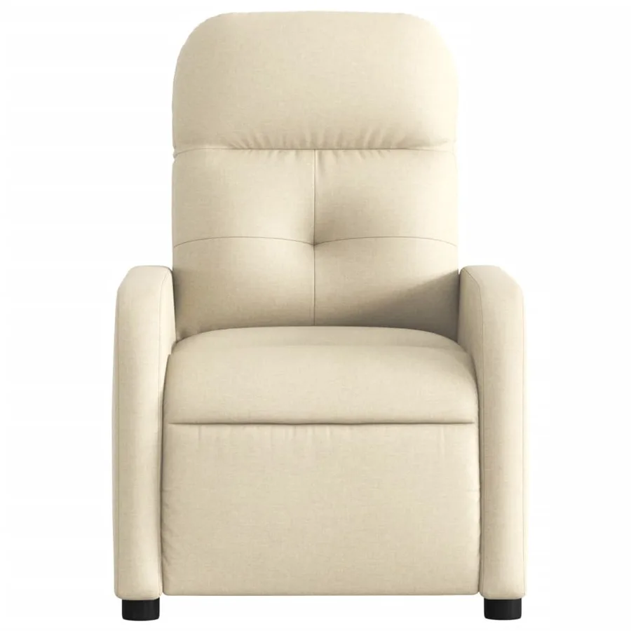 Fauteuil inclinable électrique Crème Tissu - 8