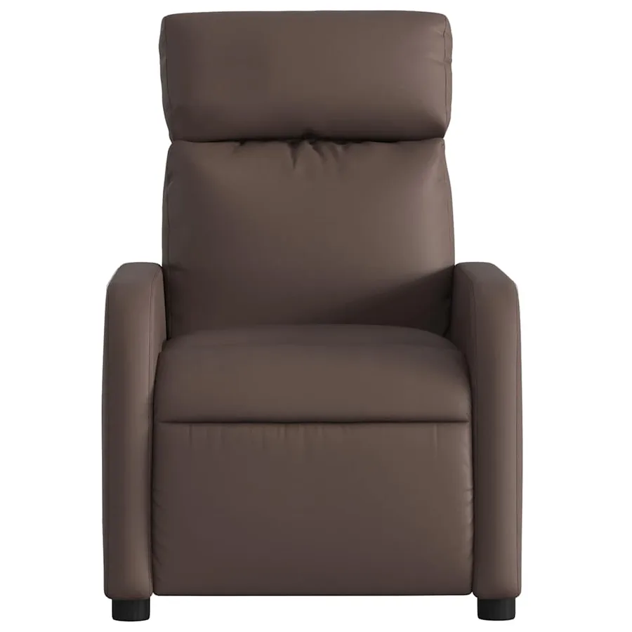 Fauteuil de massage inclinable Marron Similicuir - 7