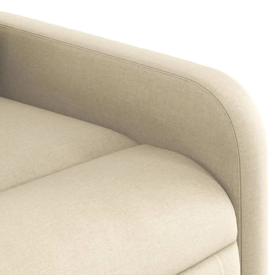 Fauteuil inclinable Crème Tissu - 11