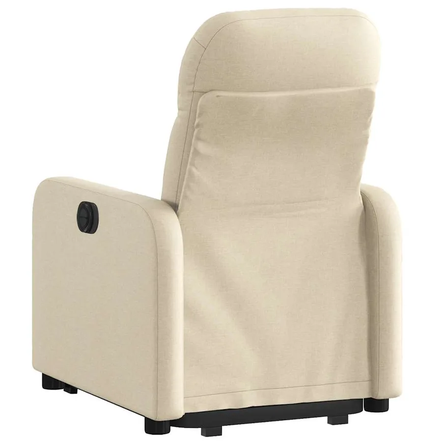 Fauteuil inclinable Crème Tissu - 5