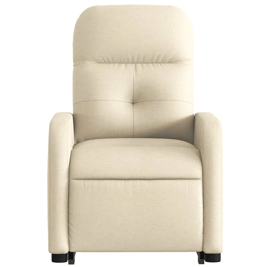 Fauteuil inclinable Crème Tissu - 9