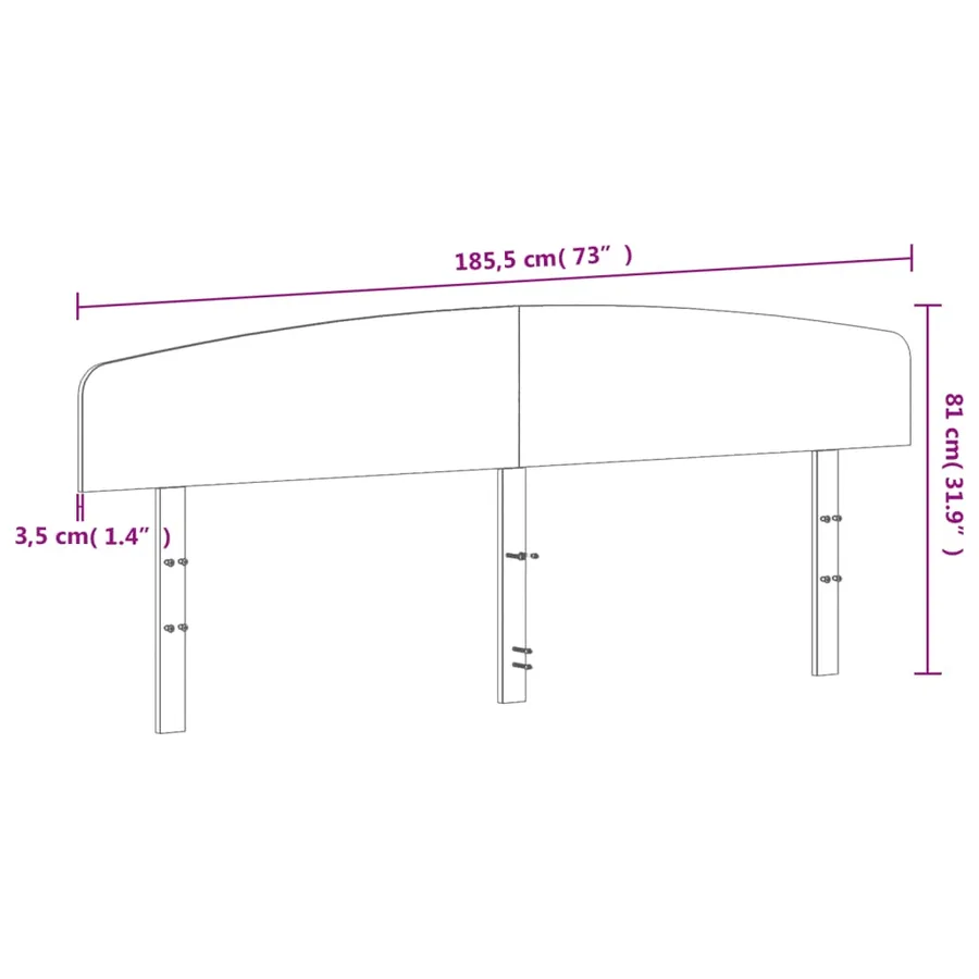 Tête de lit 180 cm bois massif de pin - 9