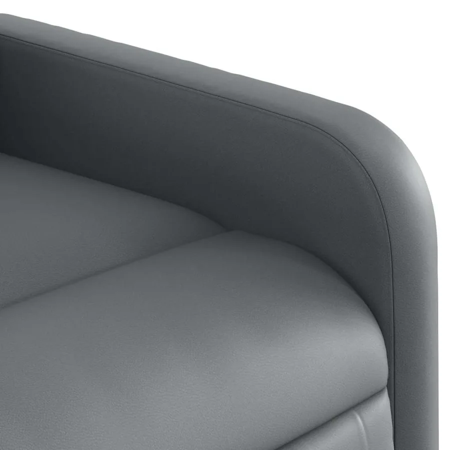 Fauteuil inclinable électrique gris similicuir - 12