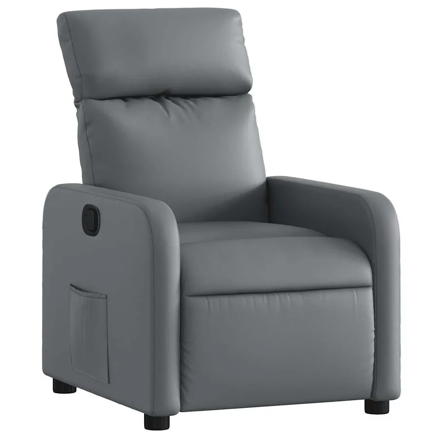 Fauteuil inclinable Gris Similicuir - 2
