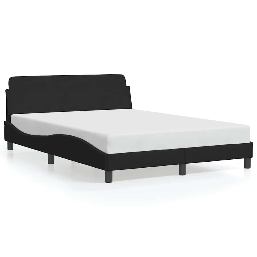 Cadre de lit Dover noir 120x200 cm velours - 2