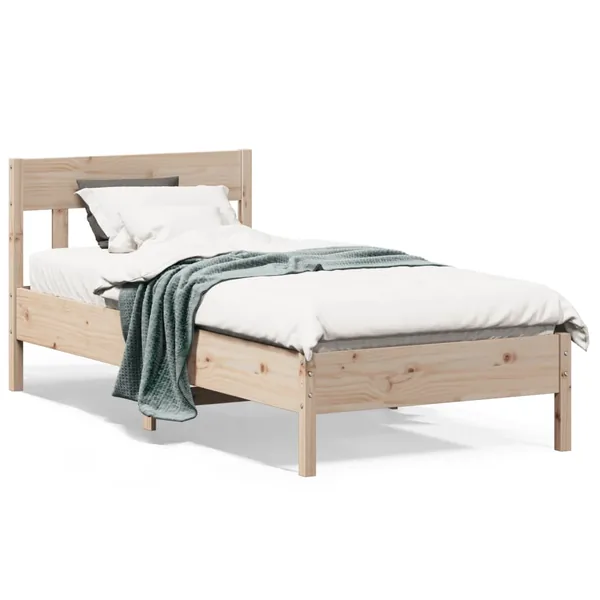 Cadre de lit sans matelas 90x200 cm bois de pin massif