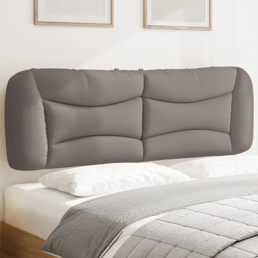 Coussin de tête de lit Hvar taupe 160 cm tissu