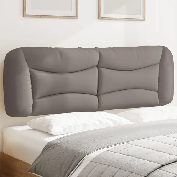 Coussin de tête de lit Hvar taupe 160 cm tissu