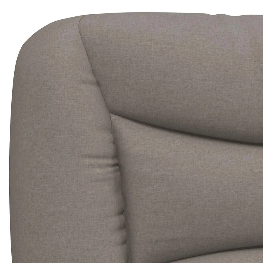 Cadre de lit sans matelas Hvar taupe 160x200 cm tissu - 10