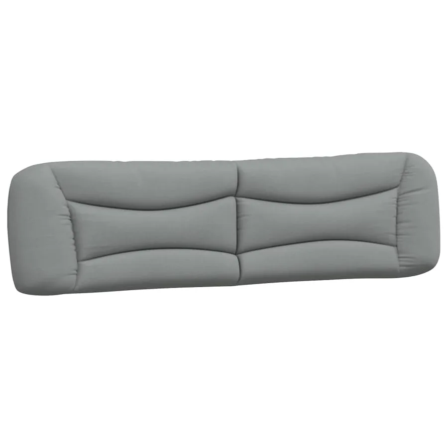 Lit avec matelas Hvar gris clair 200x200 cm tissu - 5
