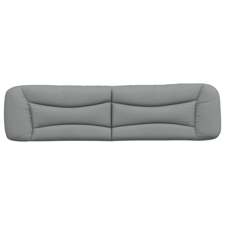 Coussin de tête de lit Hvar gris clair 200 cm tissu - 5