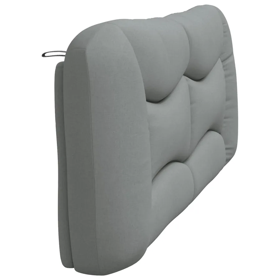 Coussin de tête de lit Hvar gris clair 200 cm tissu - 6