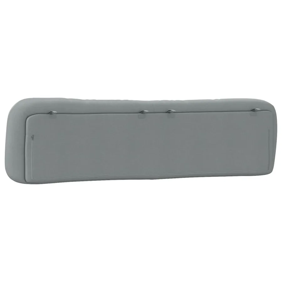 Coussin de tête de lit Hvar gris clair 200 cm tissu - 7