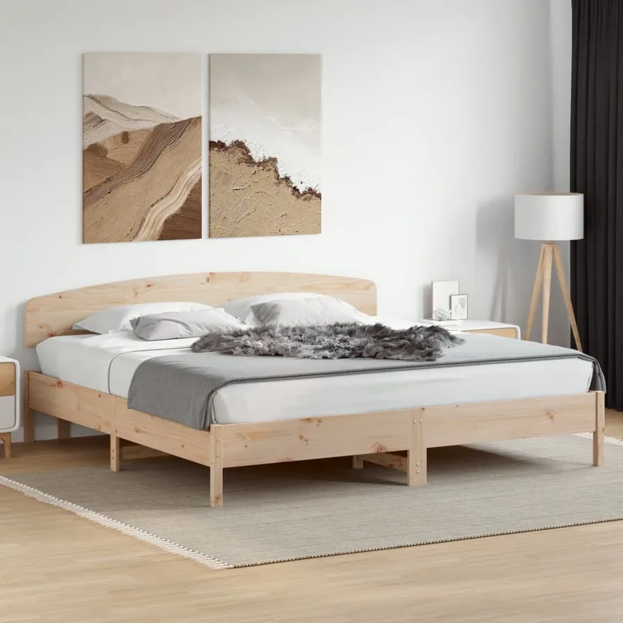 Tête de lit 200 cm bois massif de pin - 3