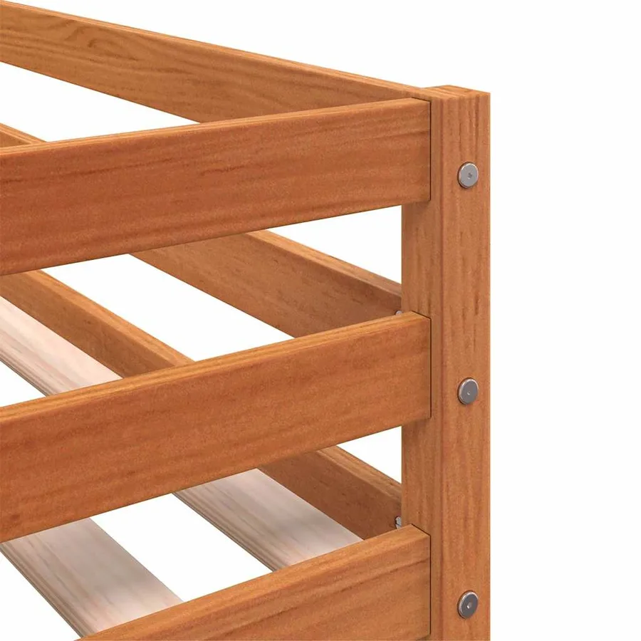 Lit superposé sans matelas 80x200 cm bois de pin massif - 11